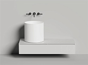 Salini Armonia Round 03 S-Sense Раковина чаша 45х45h см, без перелива и отв. цвет: белый глянц 130413G