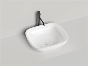 Salini Gloria 08 Раковина чаша 49,5х44,5х15h см, без перелива и отв. под смеситель цвет: белый глянц 1102108G