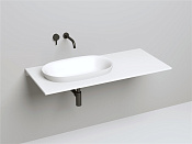 Salini Marea 01 Раковина полувстраиваемая 64,5х38,7x16.5h см, без перелива, цвет: RAL глянцевый 1802101GF