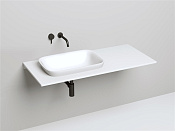 Salini Marea 02 Раковина полувстраиваемая 59,8х39,8x16.5h см, без перелива, цвет: RAL глянцевый 1802102GF