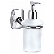 Wonzon & Woghand Porto Дозатор для жидкого мыла, подвесной, стеклянная колба, цвет: хром глянцевый WW-1401