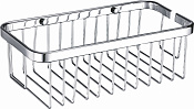 Wonzon & Woghand Полка-корзинка подвесная, прямоугольная 24,5 см, цвет: хром глянцевый WW-4102