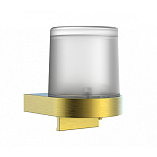 Wonzon & Woghand Дозатор для жидкого мыла, подвесной, стеклянная колба, цвет: брашированное золото WW-5251-BG