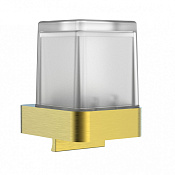 Wonzon & Woghand Lotte Дозатор для жидкого мыла, подвесной, стеклянная колба, цвет: брашир золото WW-5252-BG