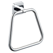 Wonzon & Woghand Still Полотенцедержатель 16 см, подвесной, цвет: хром глянцевый WW-6613