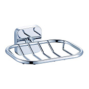 Wonzon & Woghand Still Мыльница с латунной решеткой, подвесная, цвет: хром глянцевый WW-6624