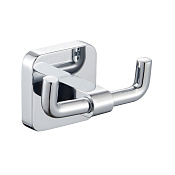 Wonzon & Woghand Still Крючок для ванной, двойной, подвесной, цвет: хром глянцевый WW-6625