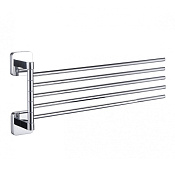 Wonzon & Woghand Still Полотенцедержатель 37 см, подвесной, цвет: хром глянцевый WW-6661
