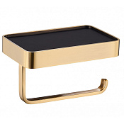 Wonzon & Woghand Roma Держатель туалетной бумаги с полочкой, подвесной, цвет: бронза брашированная WW-7236