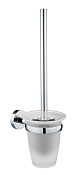 Wonzon & Woghand Easy Ершик для унитаза подвесной со стеклянной колбой, цвет: хром глянцевый WW-8129