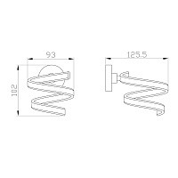 Wonzon & Woghand Easy Держатель фена, подвесной, цвет: хром глянцевый WW-8155