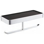 Wonzon & Woghand Lotte Держатель туалетной бумаги, двойной с полочкой, подвесной, цвет: хром глянец WW-8356A