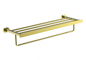 Wonzon & Woghand First Полка для полотенец 67х22 см, подвесная, цвет: золото глянцевое WW-8481-LG