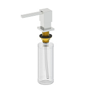 Wonzon & Woghand Дозатор для жидкого мыла, встраиваемый, пластиковая колба, цвет: брашир. никель WW-88SD01-BN