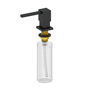 Wonzon & Woghand Дозатор для жидкого мыла, встраиваемый, пластиковая колба, цвет: черный матовый WW-88SD01-MB