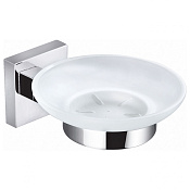 Wonzon & Woghand Polo Мыльница со стеклянной чашей, цвет: хром глянцевый WW-8922