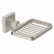 Wonzon & Woghand Polo Мыльница с латунной решеткой, подвесная, цвет: брашированный никель WW-8924-BN