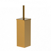 Wonzon & Woghand Polo Ершик для унитаза подвесной с латунной колбой, цвет: темное золото WW-8929-DG