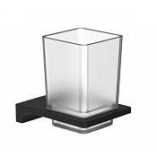 Wonzon & Woghand Eclipse Стакан подвесной, стеклянный, цвет: черный матовый WW-9121-BL