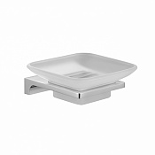 Wonzon & Woghand Eclipse Мыльница со стеклянной чашей, цвет: хром глянцевый WW-9122