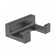 Wonzon & Woghand Eclipse Крючок для ванной, двойной, подвесной, цвет: темный графит WW-9125-GM