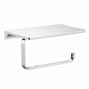 Wonzon & Woghand Eclipse Держатель туалетной бумаги с полочкой, подвесной, цвет: хром глянцевый WW-9126