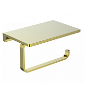 Wonzon & Woghand Eclipse Держатель туалетной бумаги с полочкой, подвесной, цвет: золото глянцевое WW-9126-LG