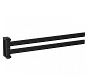 Wonzon & Woghand Eclipse Полотенцедержатель 37 см, подвесной, цвет: черный матовый WW-9131-BL