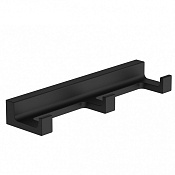 Wonzon & Woghand Eclipse Вешалка для ванной, 3 крючка, цвет: черный матовый WW-9135-BL