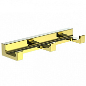 Wonzon & Woghand Eclipse Вешалка для ванной, 3 крючка, цвет: золото глянцевое WW-9135-LG