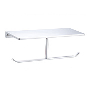 Wonzon & Woghand Eclipse Держатель туалетной бумаги двойной с полочкой, подвесной, цвет: хром глянец WW-9156