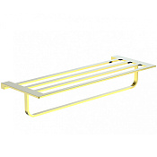 Wonzon & Woghand Eclipse Полка для полотенец 60х22 см, подвесная, цвет: золото глянцевое WW-9181-LG