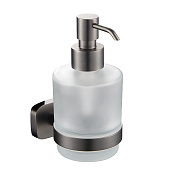 Wonzon & Woghand Graffity Дозатор для жидкого мыла, подвесной, стеклянная колба, цвет: темный графит WW-9333