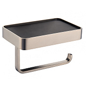 Wonzon & Woghand Graffity Держатель туалетной бумаги с полочкой, подвесной, цвет: темный графит WW-9336