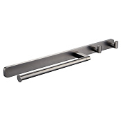 Wonzon & Woghand Graffity Полотенцедержатель 42 см, подвесной, цвет: темный графит WW-9361