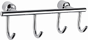 Wonzon & Woghand Вешалка для ванной, 4 крючка, цвет: хром глянцевый WW-9382-4