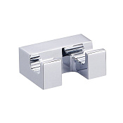 Wonzon & Woghand Крючок для ванной, двойной, подвесной, цвет: хром глянцевый WW-9525