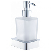 Wonzon & Woghand Дозатор для жидкого мыла, подвесной, стеклянная колба, цвет: хром глянцевый WW-9533