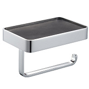 Wonzon & Woghand Держатель туалетной бумаги с полочкой, подвесной, цвет: хром глянцевый WW-9536
