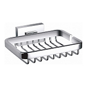 Wonzon & Woghand Flat Мыльница с латунной решеткой, подвесная, цвет: хром глянцевый WW-9724