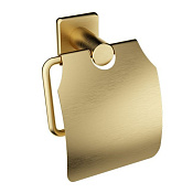 Wonzon & Woghand Держатель туалетной бумаги, закрытый, подвесной, цвет: брашированное золото WW-V1802-BG