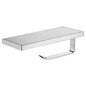 Wonzon & Woghand Держатель туалетной бумаги с полочкой, подвесной, цвет: хром глянцевый WW-V2801-CR