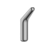 Wonzon & Woghand Крючок для ванной, одинарный, подвесной, цвет: брашированный никель WW-V4301-BR