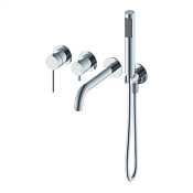 Wonzon & Woghand Stick Смеситель для ванны встраиваемый, излив 19,5 см, цвет: хром глянцевый WW-889017-CR