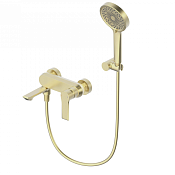 Wonzon & Woghand Brilliant Смеситель для ванны накладной с душем, цвет: брашированное золото WW-88037079-BG