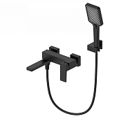 Wonzon & Woghand Cube 2.0 Смеситель для ванны накладной с душем, цвет: черный матовый WW-88037068-MB