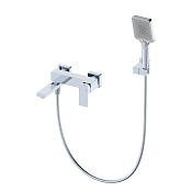 Wonzon & Woghand Cube Смеситель для ванны накладной с душем, цвет: хром глянцевый WW-88639016-CR