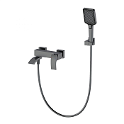 Wonzon & Woghand Fit Смеситель для ванны накладной с душем, цвет: темный графит WW-88639009-BGM