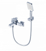 Wonzon & Woghand Flex Смеситель для ванны накладной с душем, цвет: хром глянцевый WW-88037072-CR