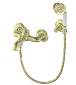 Wonzon & Woghand Steam Смеситель для ванны накладной с душем, цвет: брашир. золото WW-88639008-BG